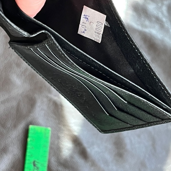 MAX Leather Goods LA Stingray Sting Ray Men's black Wallet billfold bi-fold NWT - Picture 9 of 10